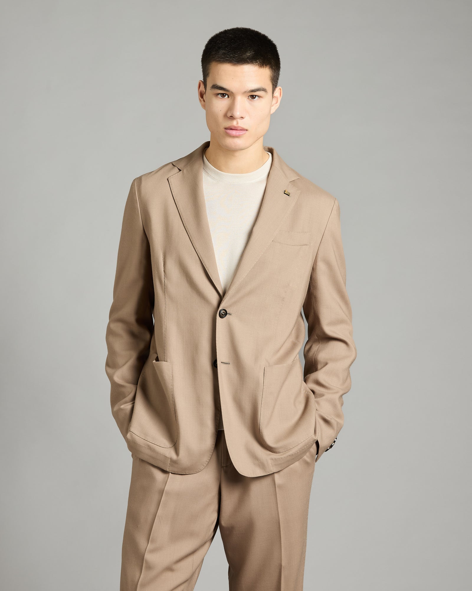 ROBERT jacket in beige Cashmere 4.0