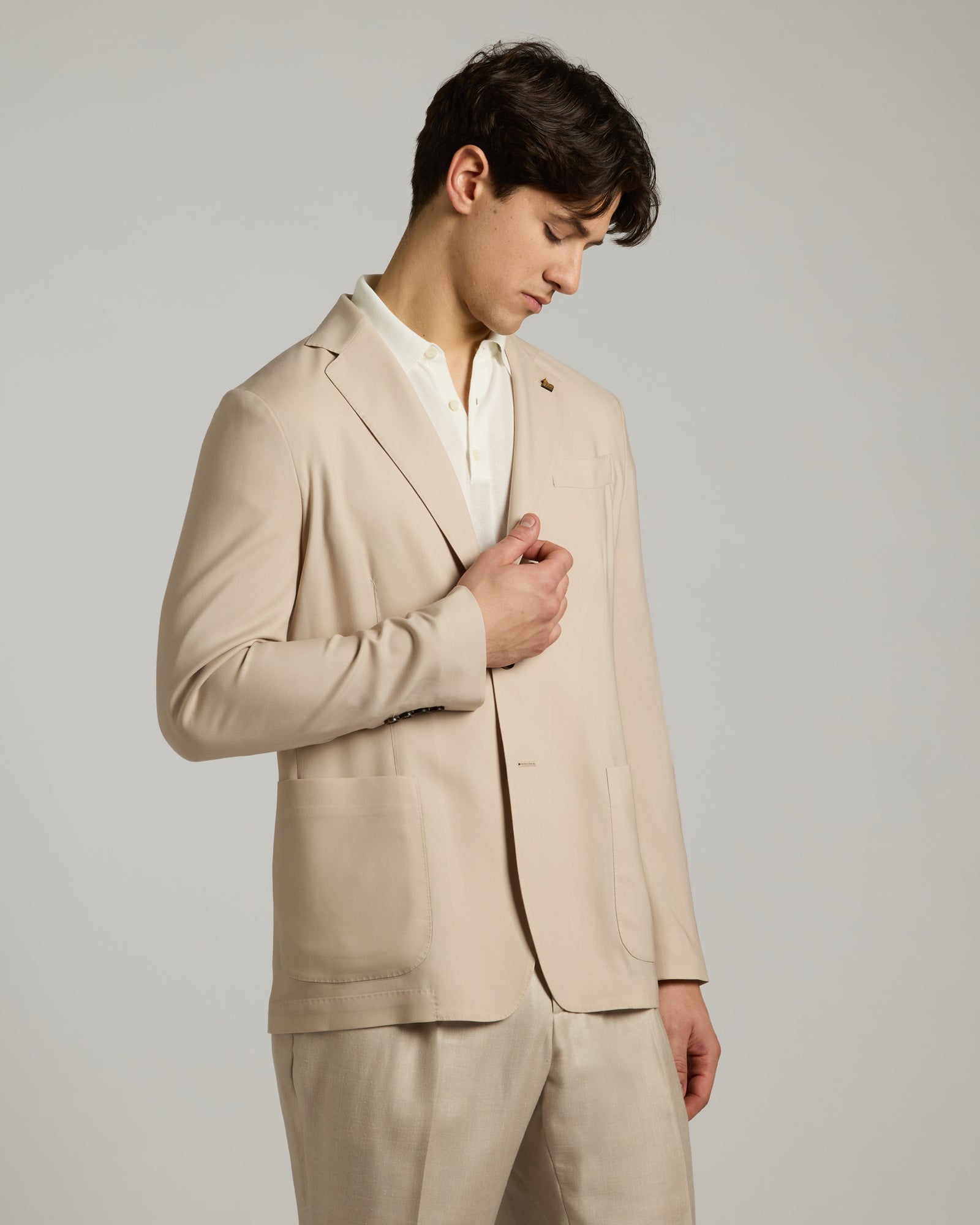 ROBERT jacket in light beige Cashmere 4.0