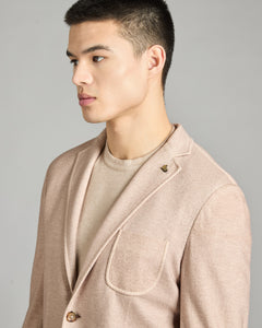 Beige cashmere fleece blazer 3