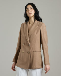 Braum Double-breasted jacket in Canvas Linen 2
