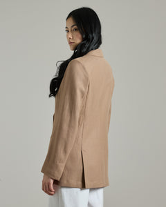 Braum Double-breasted jacket in Canvas Linen 4
