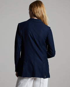 12.8 Kid Wool double breasted blazer in navy 4