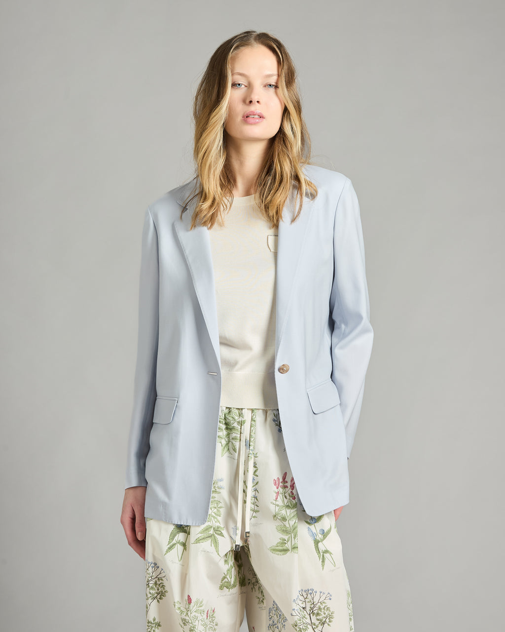 Cashmere 4.0 light blue blazer