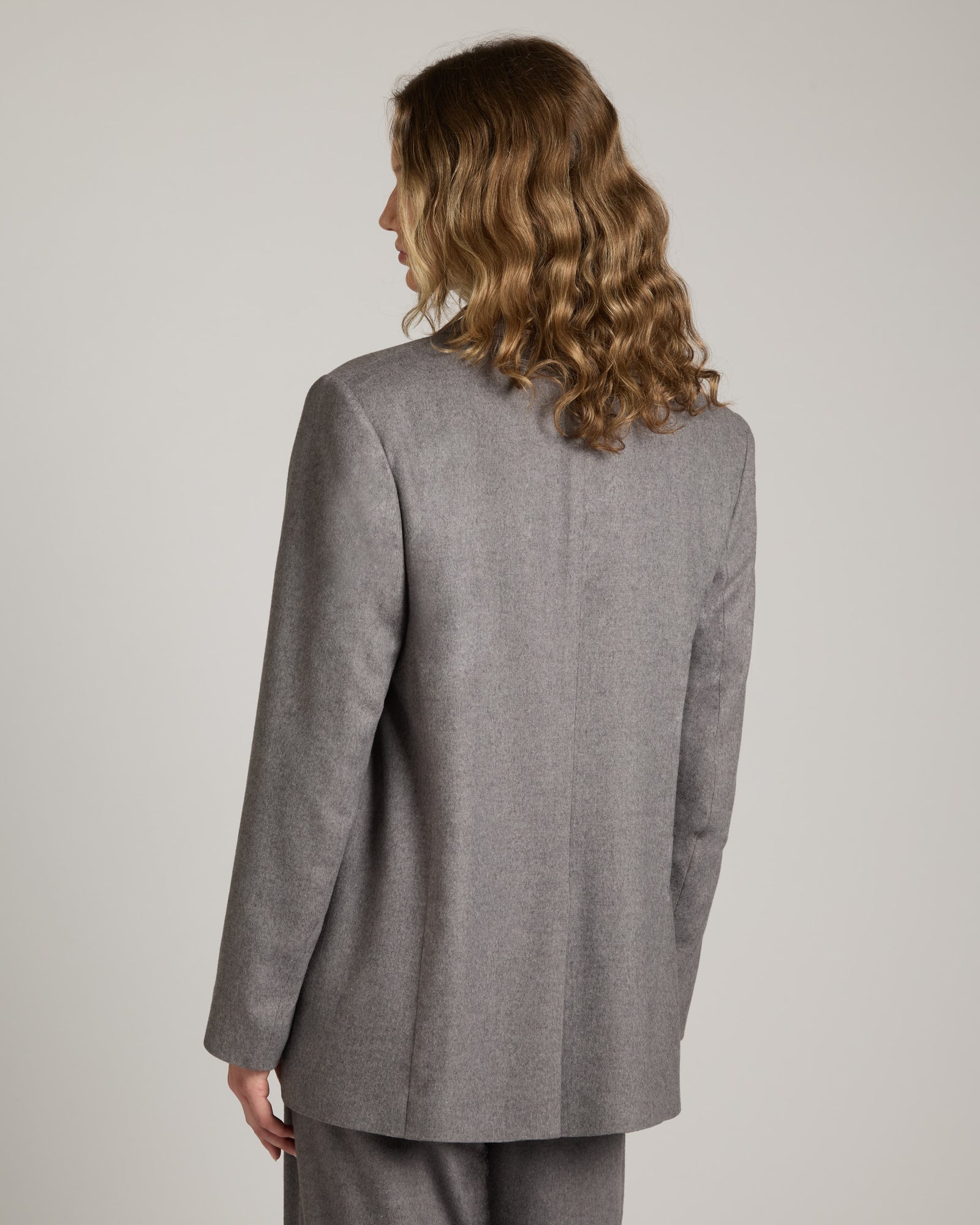 Oversized jacket in touch cashmere 4