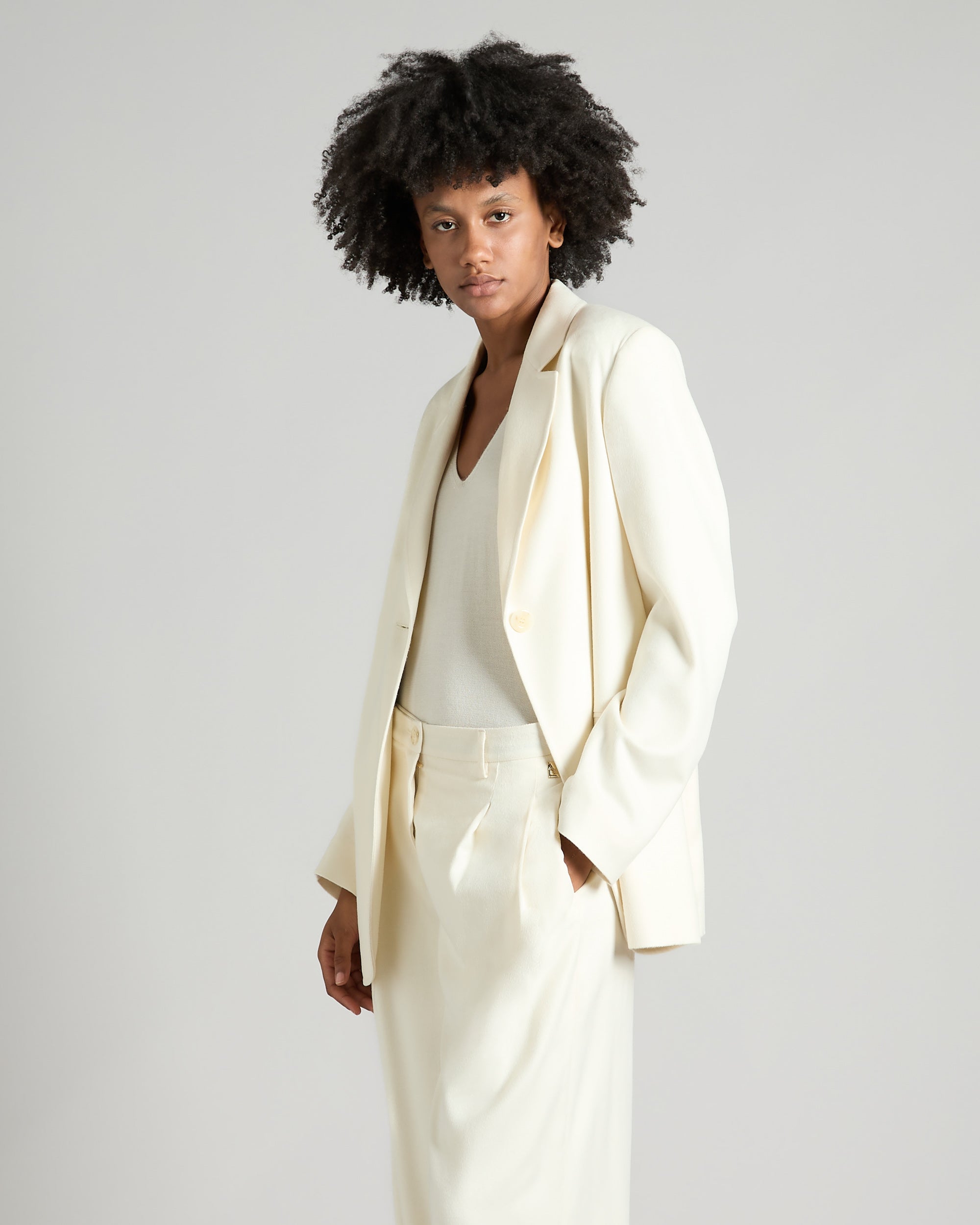 Oversized jacket in touch cashmere 2