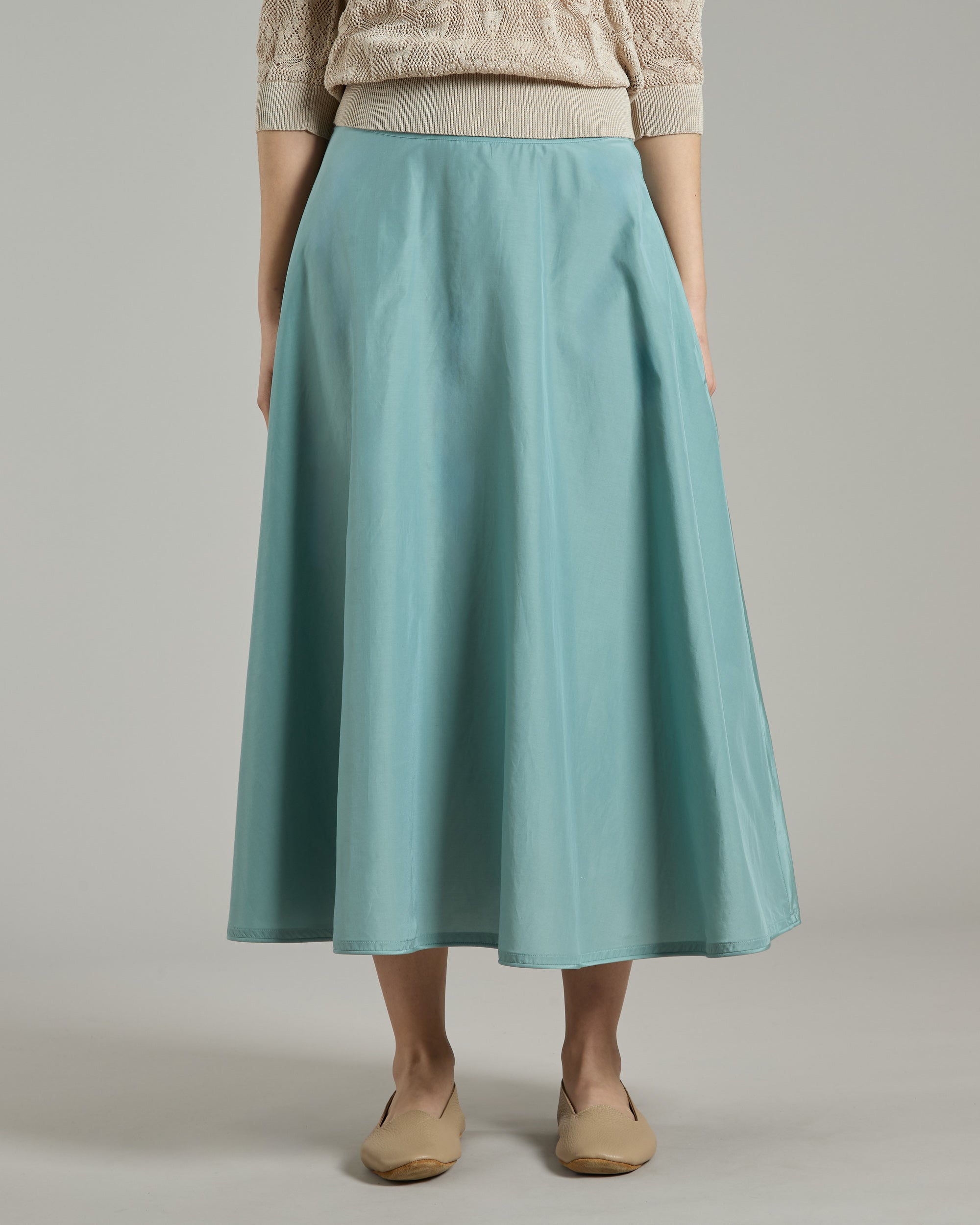 Silk and cotton skirt