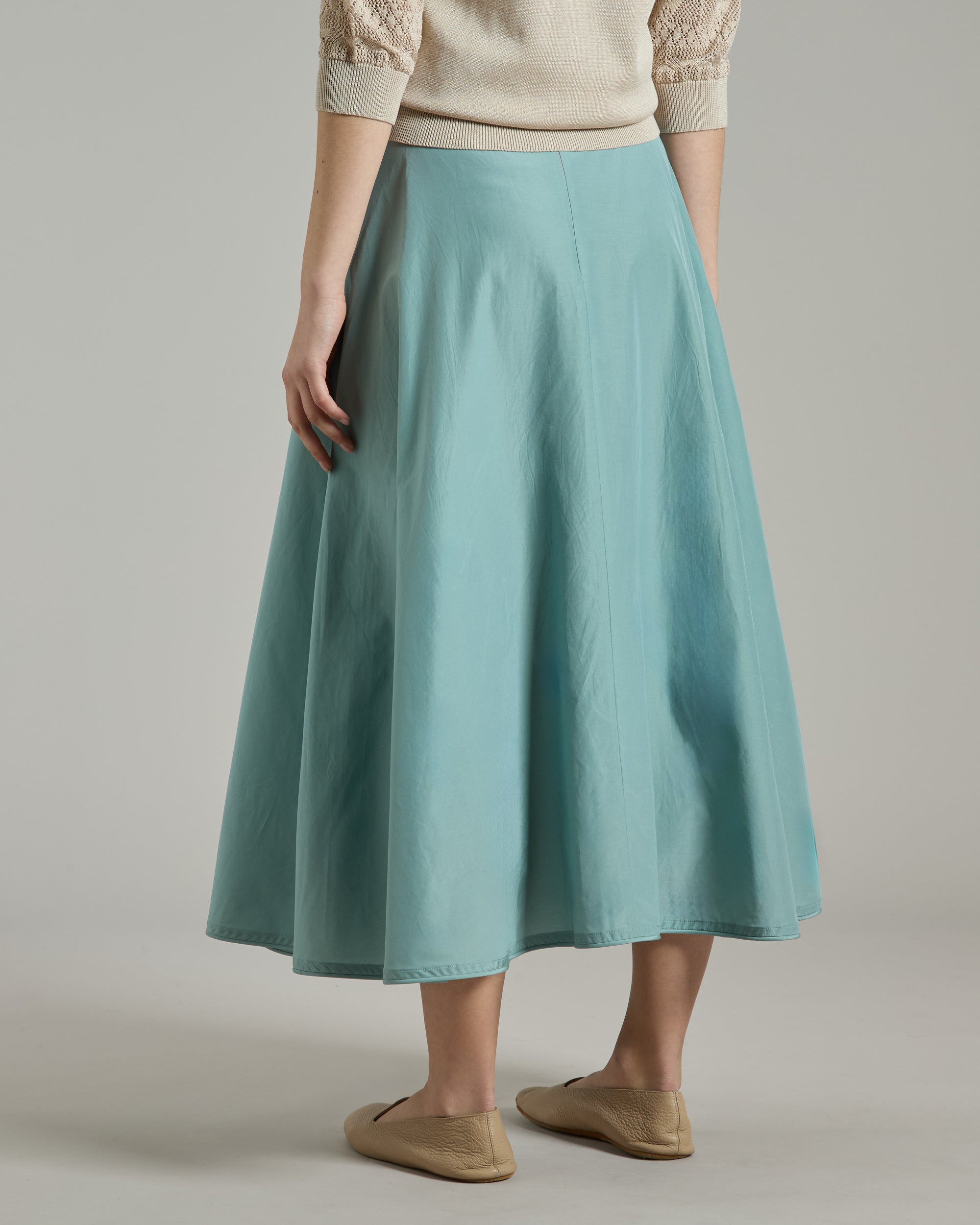 Silk and cotton skirt