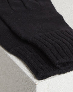 Black Cashmere knitted gloves