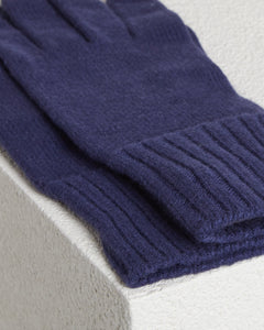 Blue Cashmere knitted gloves