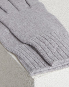 Strickhandschuhe aus beige Kid Cashmere