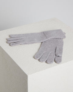 Beige Cashmere knitted gloves