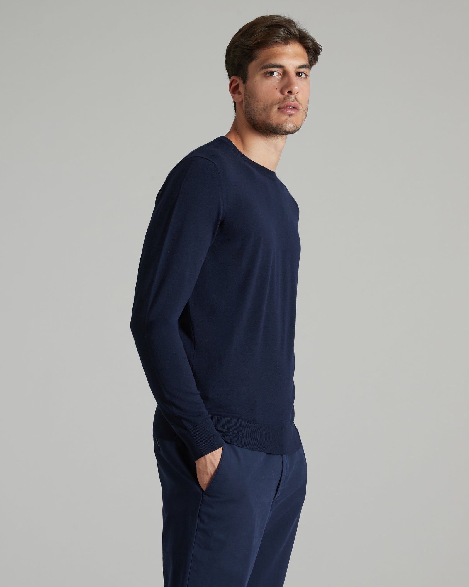 Blue 12.8 Kid wool crewneck 2