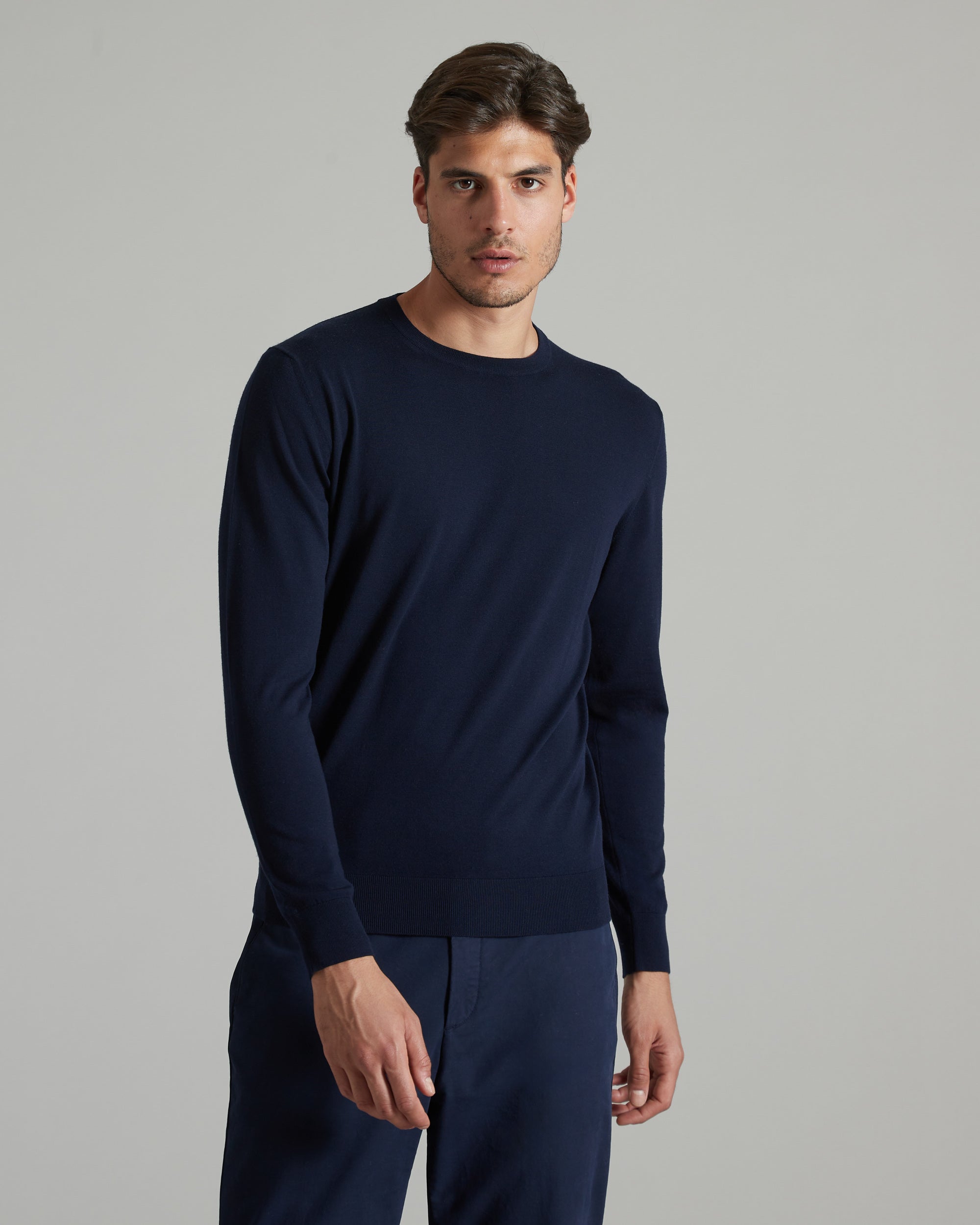 Blue 12.8 Kid wool crewneck