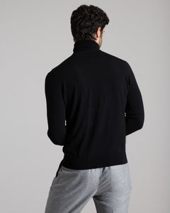 12.8 Kid Wool black turtleneck sweater