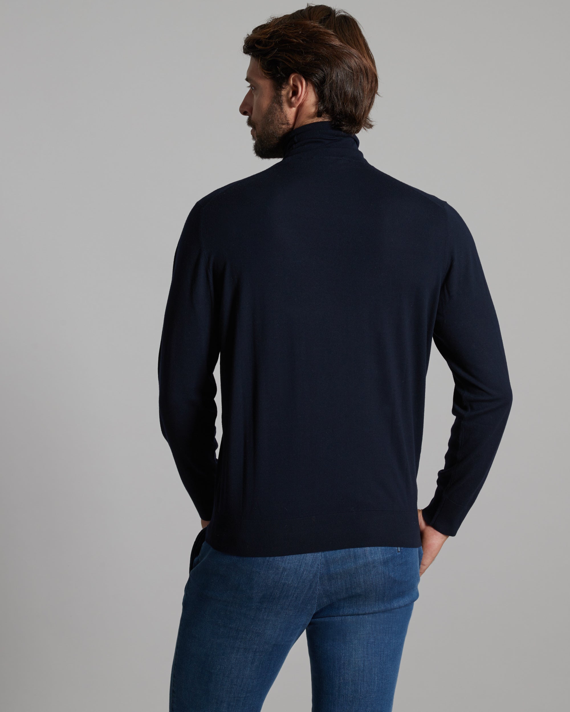 12.8 Kid Wool blue turtleneck sweater 3