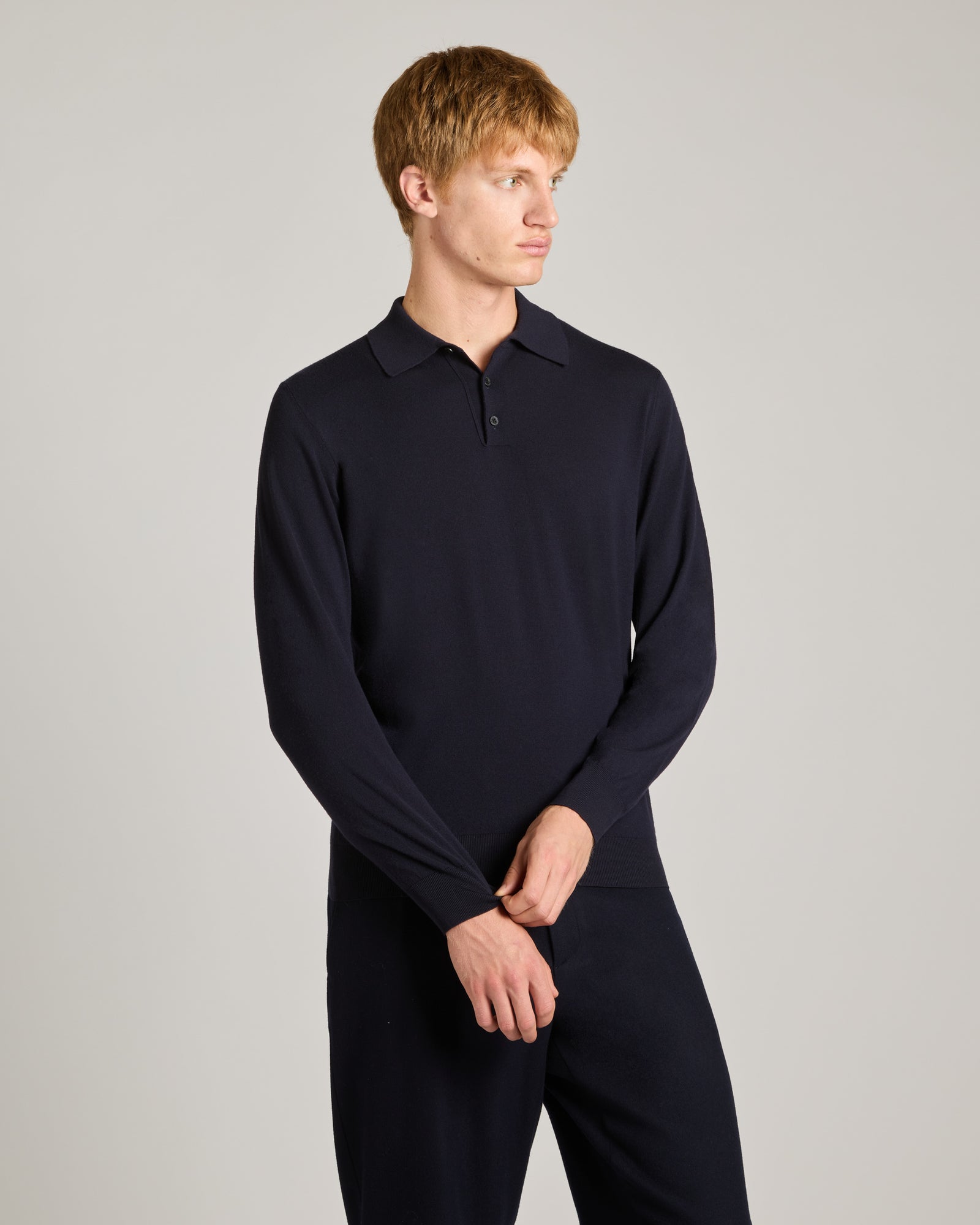 Polo shirt in Kid wool 12.8