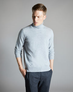 Maglia Dolcevita in Kid Cashmere grigio chiaro