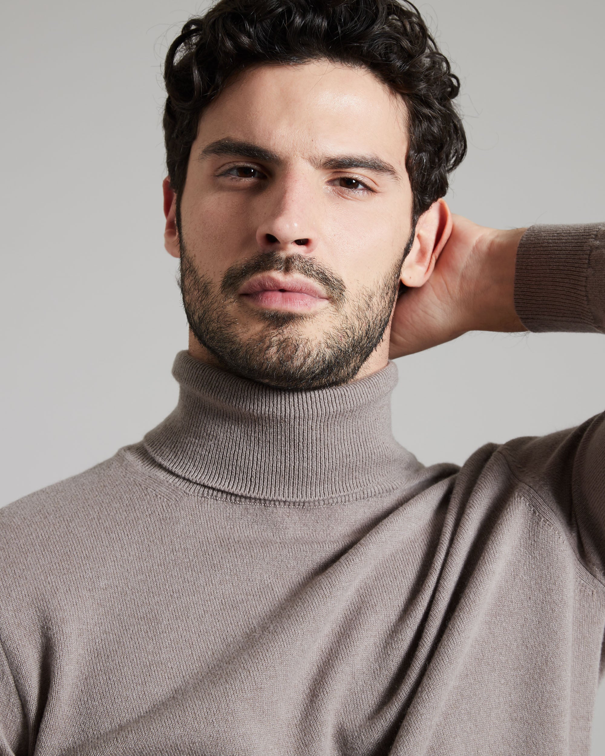 Sand Kid Cashmere turtleneck sweater 4