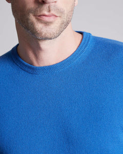 Light blue Kid Cashmere round-neck sweater
