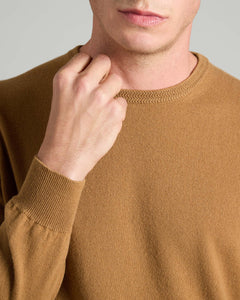 Kid Cashmere Brown Crewneck Sweater