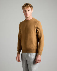Kid Cashmere Brown Crewneck Sweater
