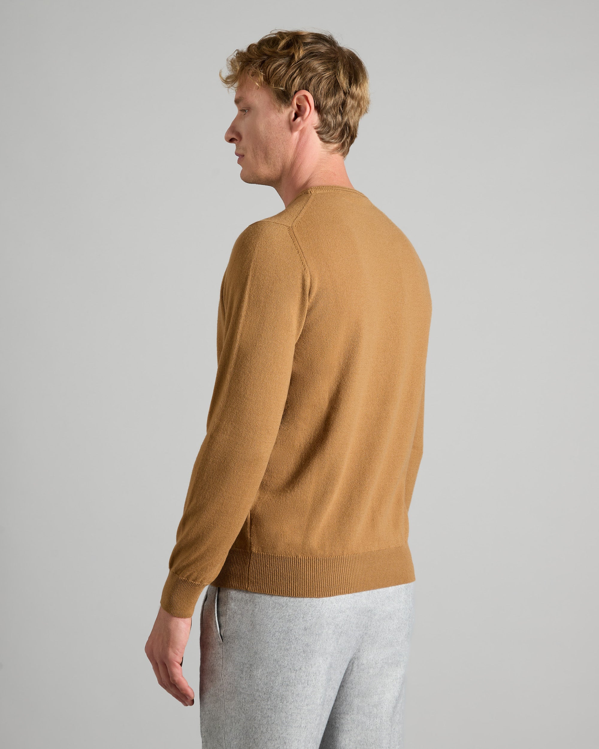 Kid Cashmere Brown Crewneck Sweater