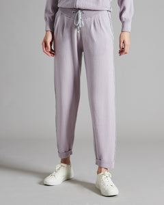 Pink Kid Cashmere jogging pants with cashmere and silk profiles 3