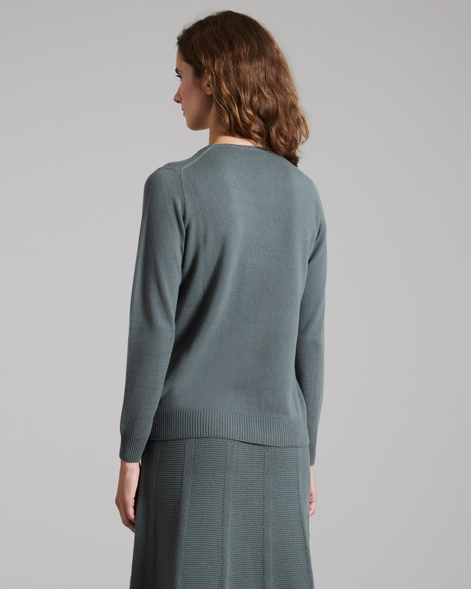 Botanic Green kid cashmere round-neck sweater 3