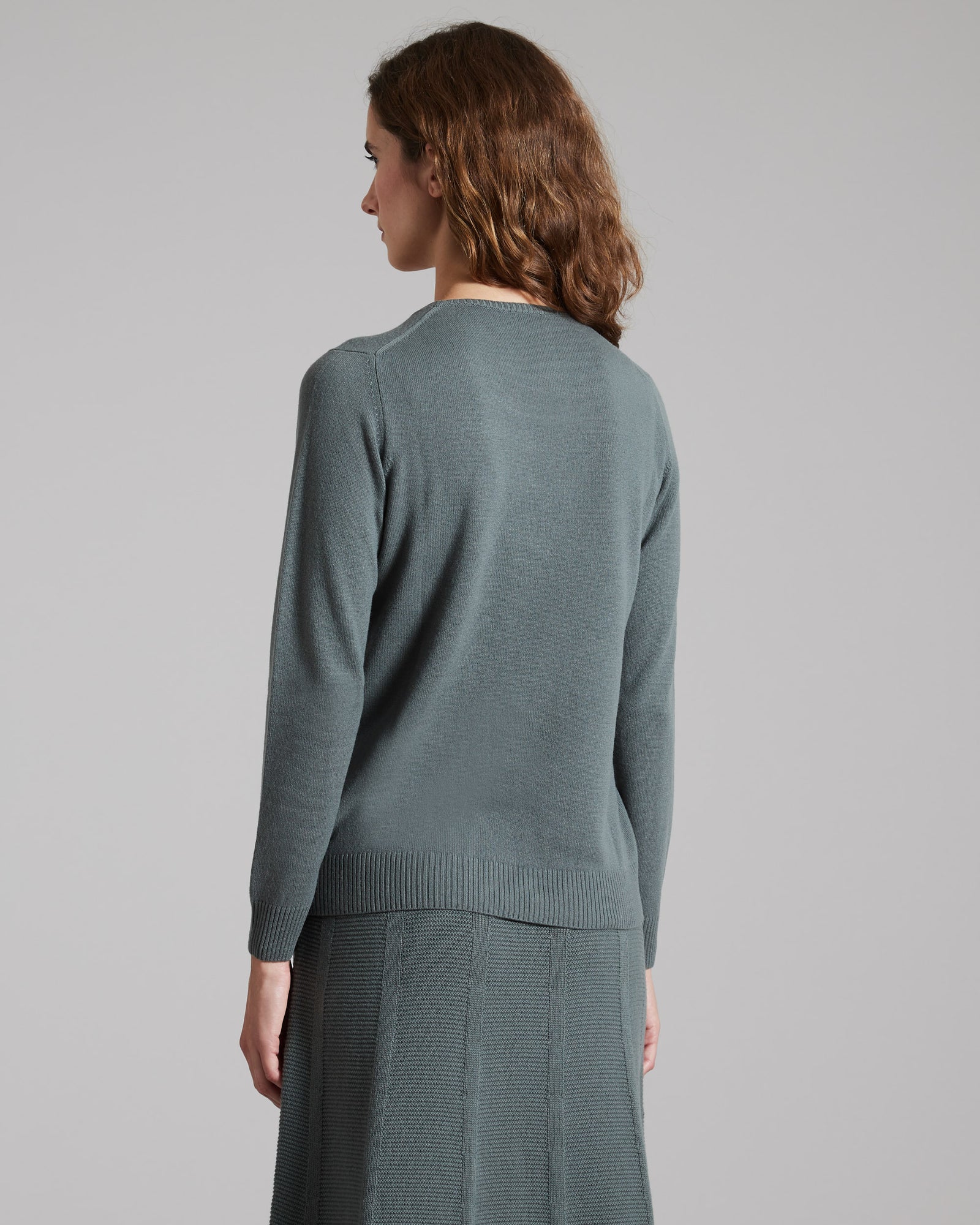 Botanic Green kid cashmere round-neck sweater 3