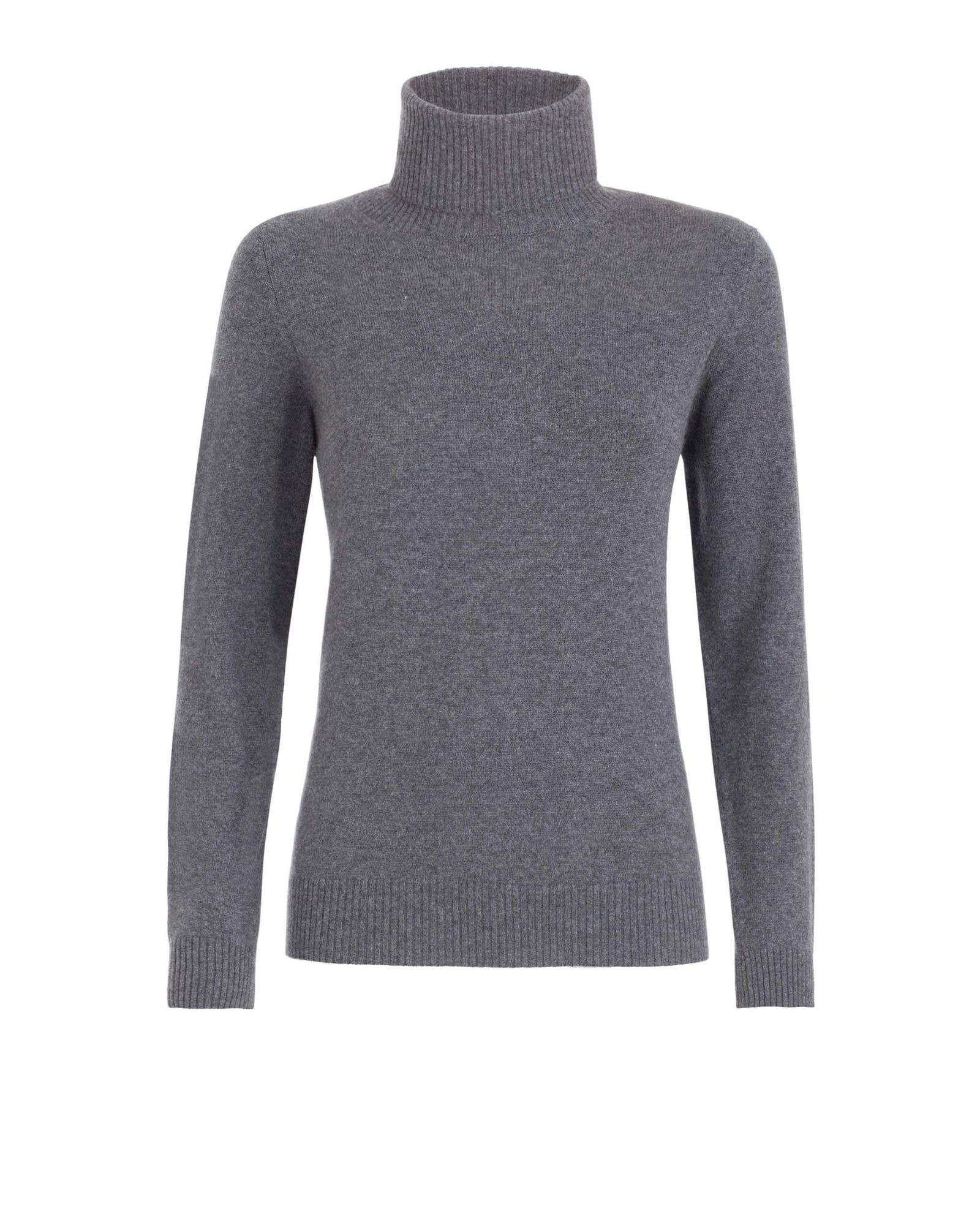 Women s dark grey kid cashmere turtleneck sweater