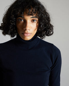 Blue Kid cashmere turtleneck sweater