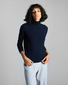 Blue Kid cashmere turtleneck sweater