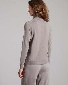 Maglia Dolcevita in Kid Cashmere brown