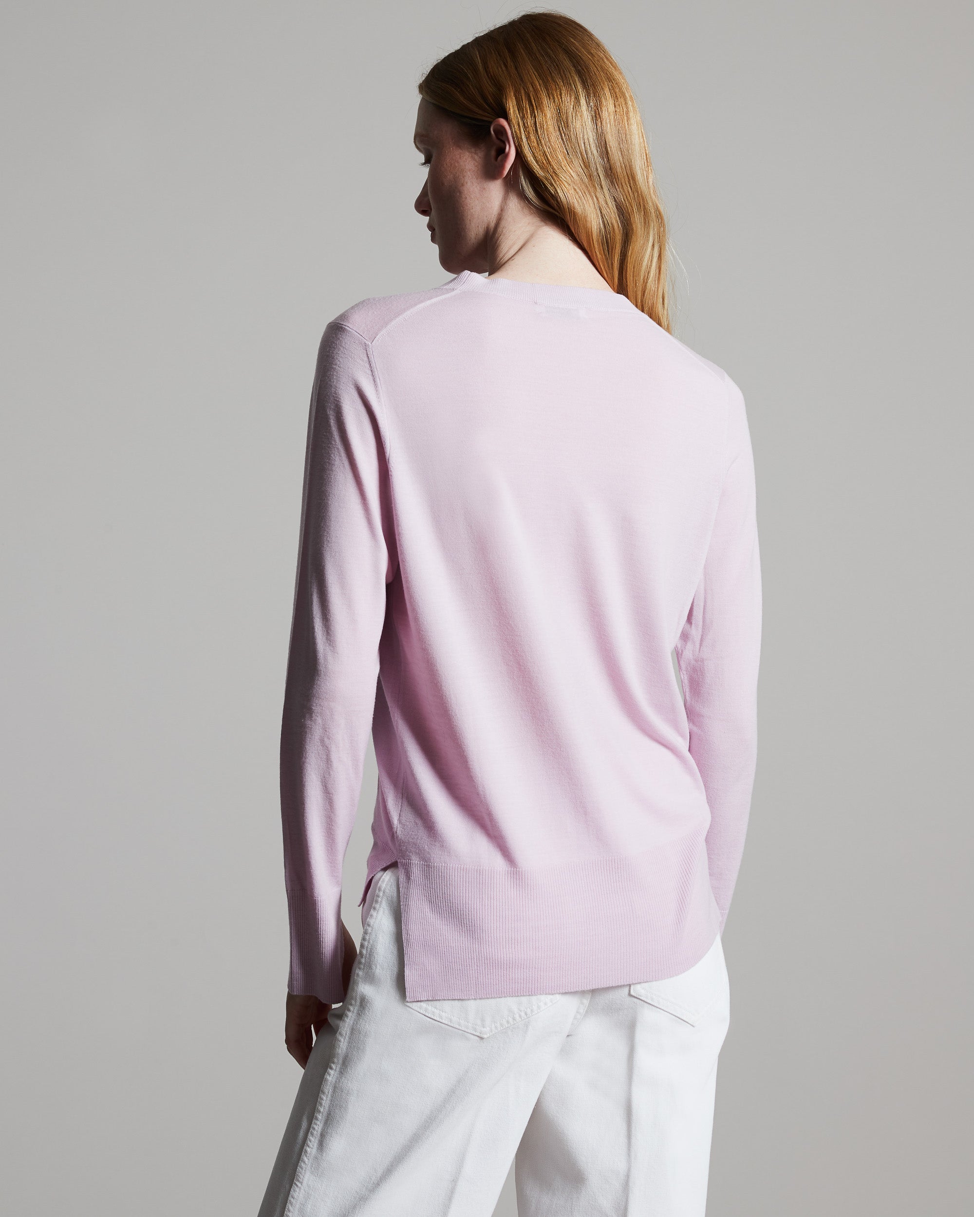 Pink Kid Wool 12.8 crewneck pull