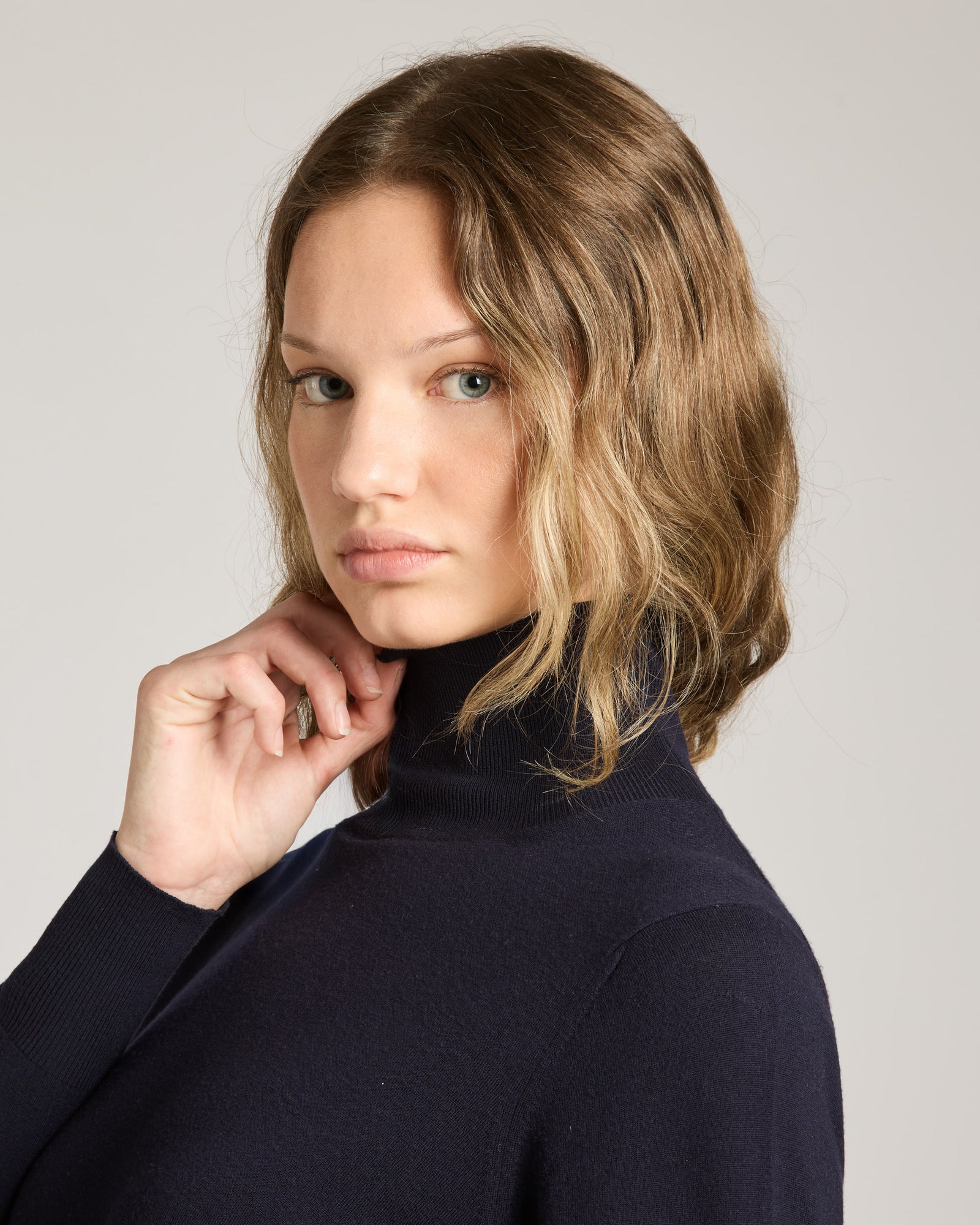Blue 12.8 Kid Wool blue turtleneck 3