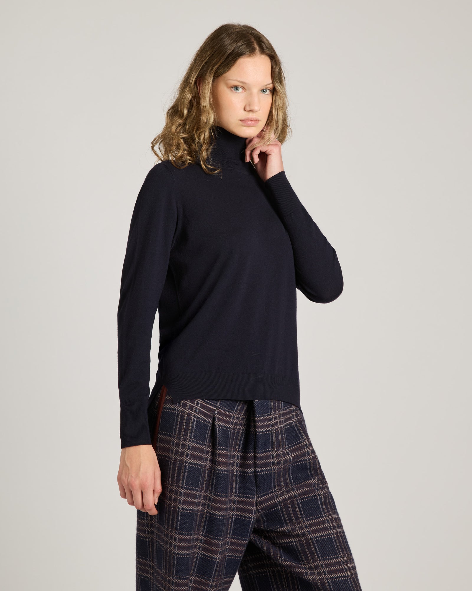 Blue 12.8 Kid Wool blue turtleneck 2