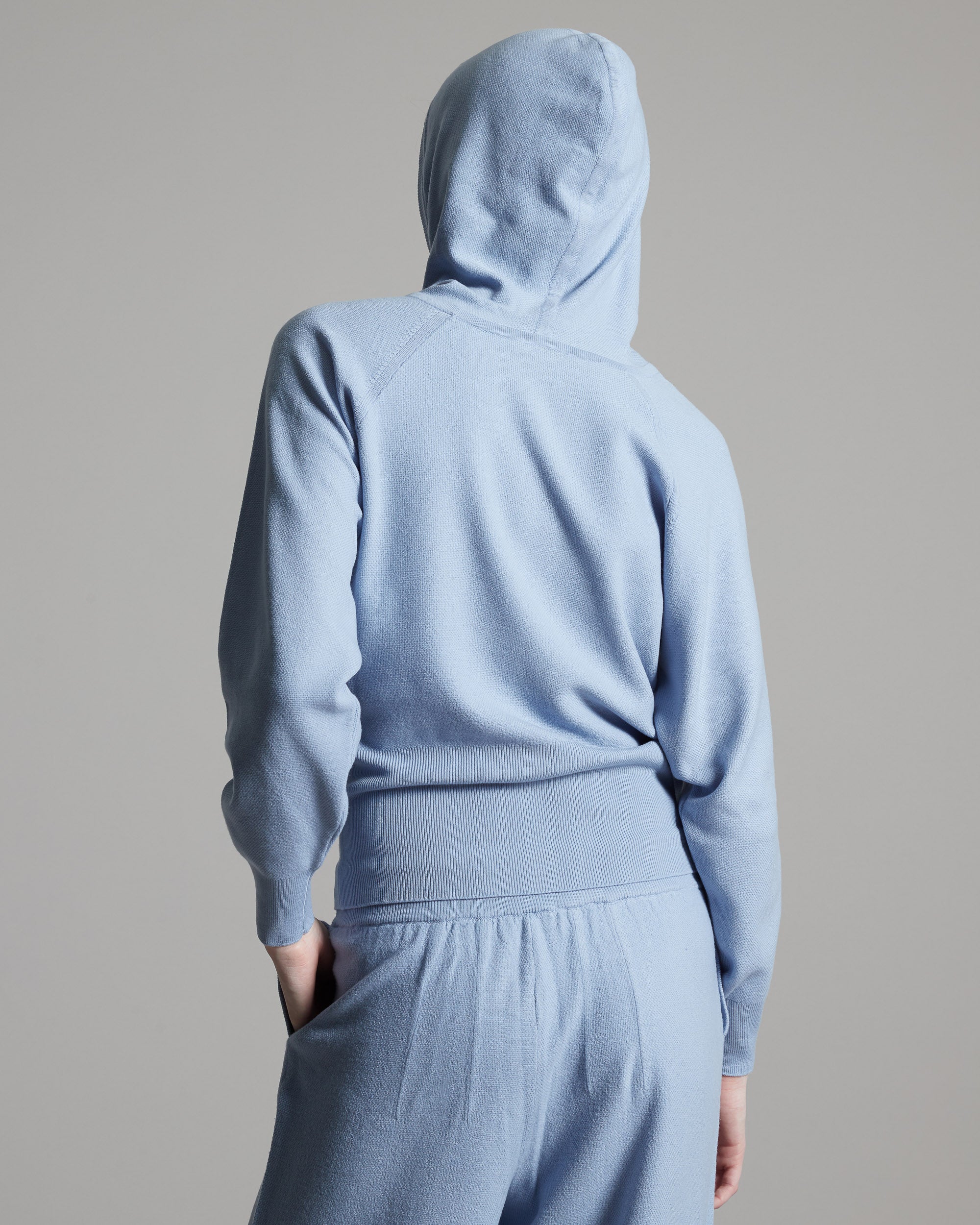 Kid Wool 12.8 hooded sweater in light blue