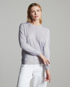 Kid Cashmere hand sprayed crew neck in purple