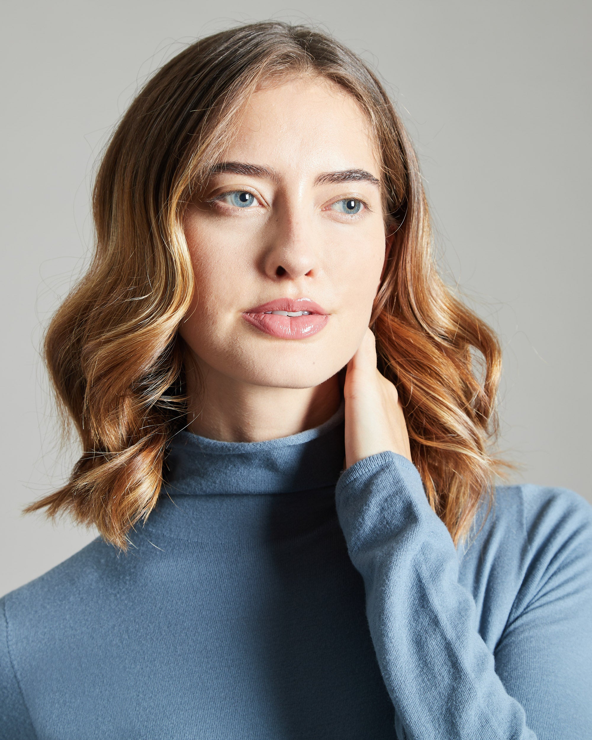 Light-blue 12.8 Kid Wool blue turtleneck 3