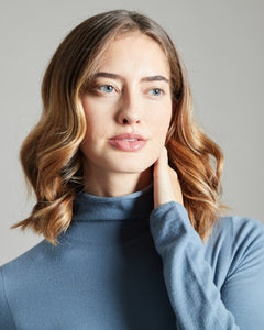 Light-blue 12.8 Kid Wool blue turtleneck