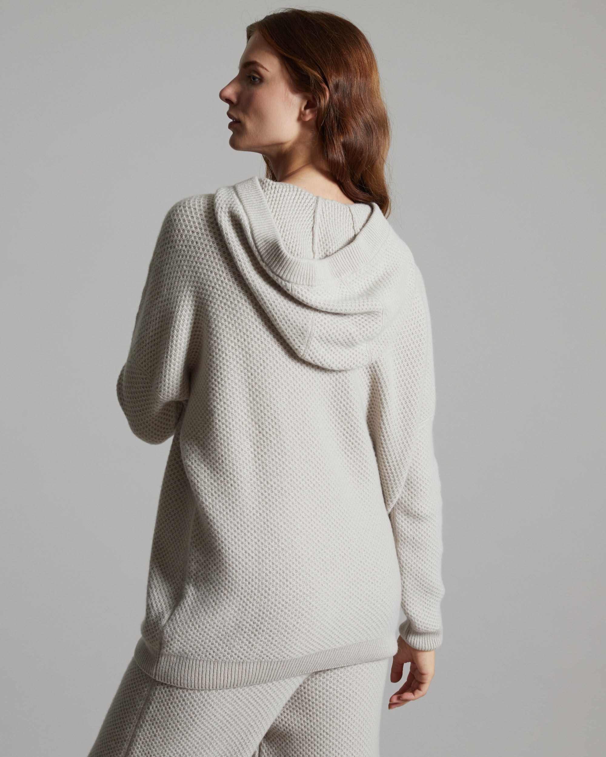 Hoodie in Kid Cashmere beige