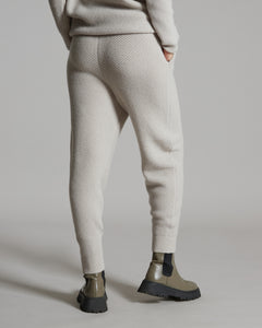 Jogging pants in Kid Cashmere beige