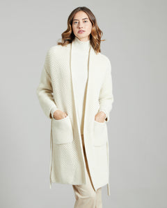 Outerwear in Kid Cashmere bianco