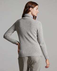 Maglia Dolcevita in Kid Cashmere brown