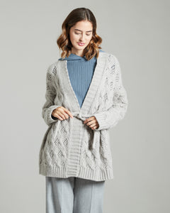 Three dimensional cardigan in kid cashmere 2