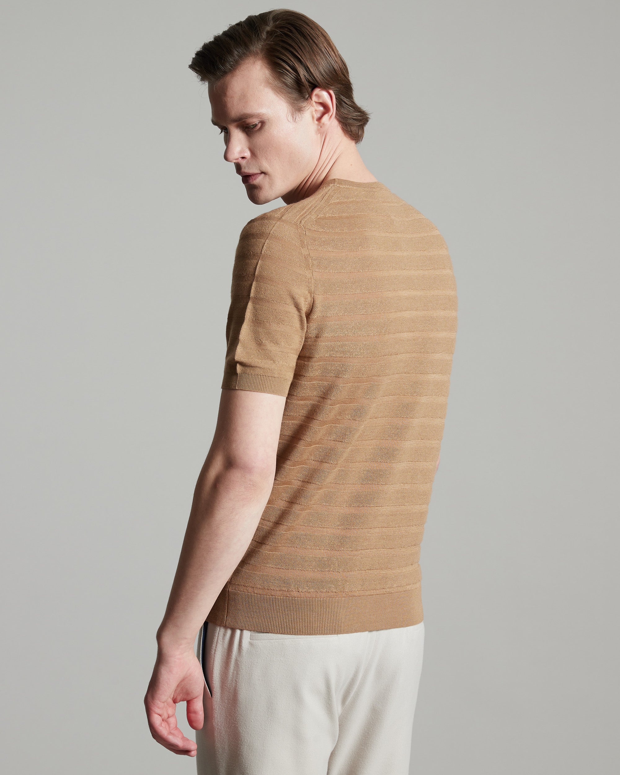 Crewneck cashmere and silk t-shirt 3