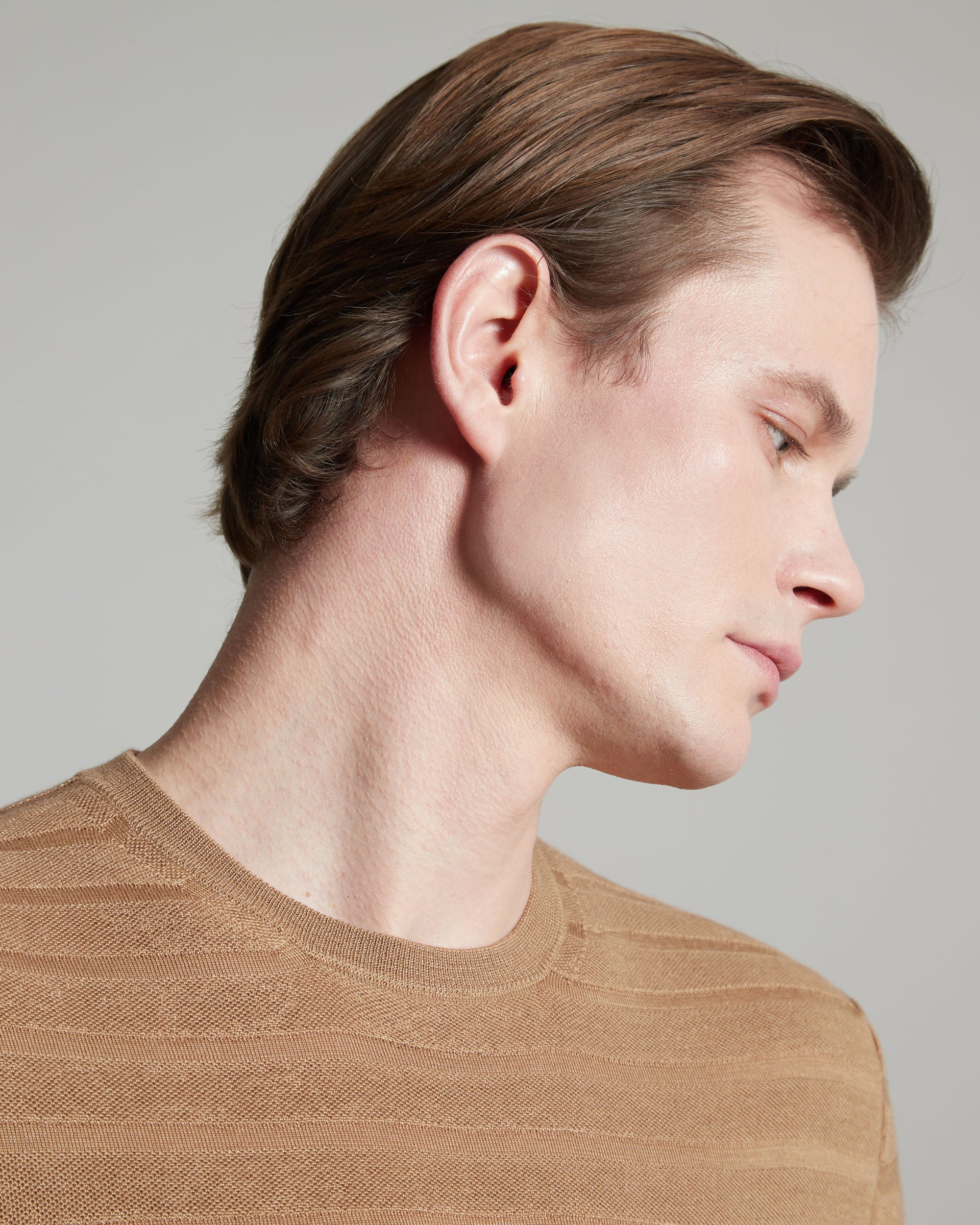 Crewneck cashmere and silk t-shirt 4