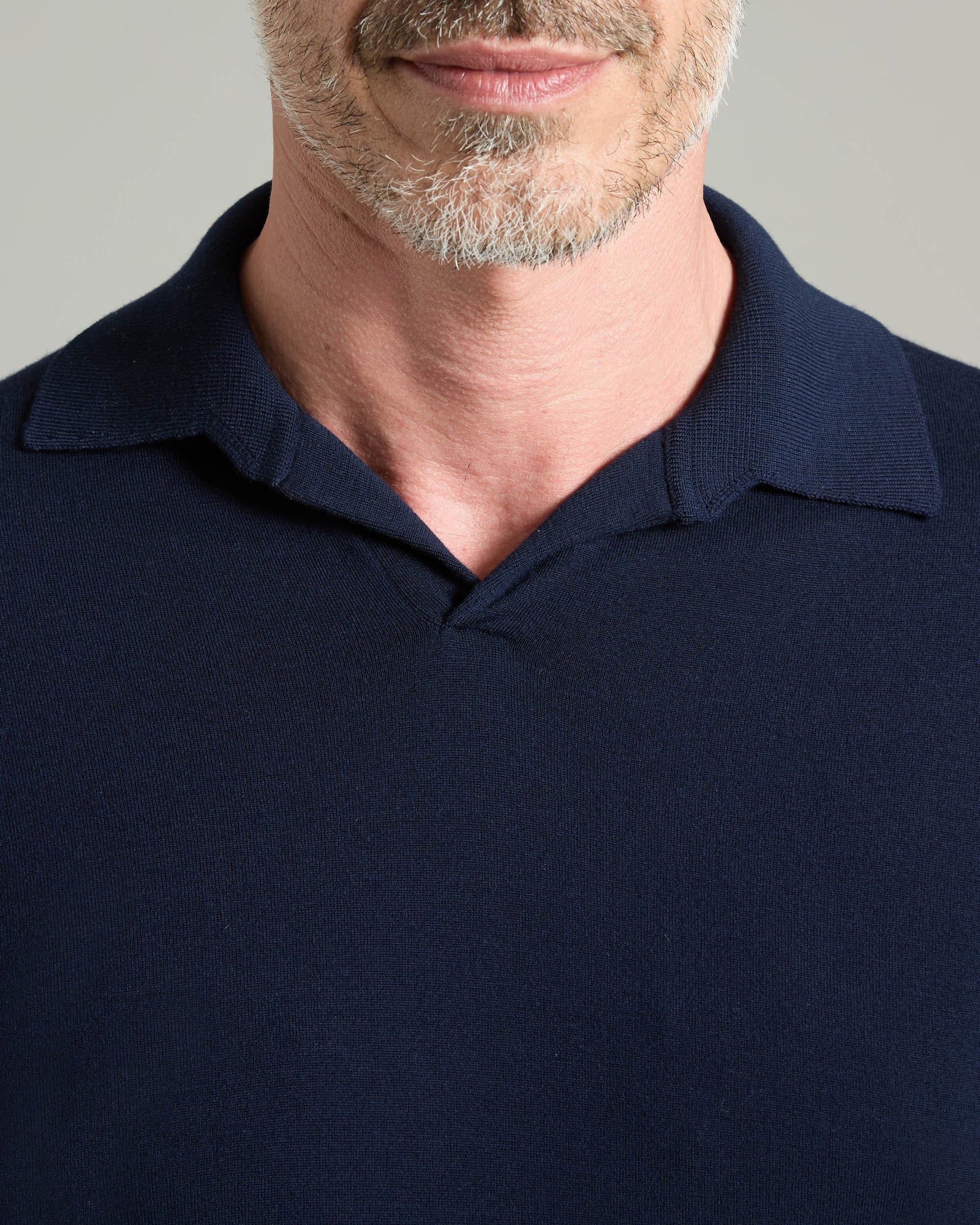 Blue 12.8 Kid wool polo shirt 3