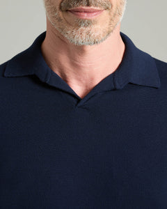 Blue 12.8 Kid wool polo shirt 3