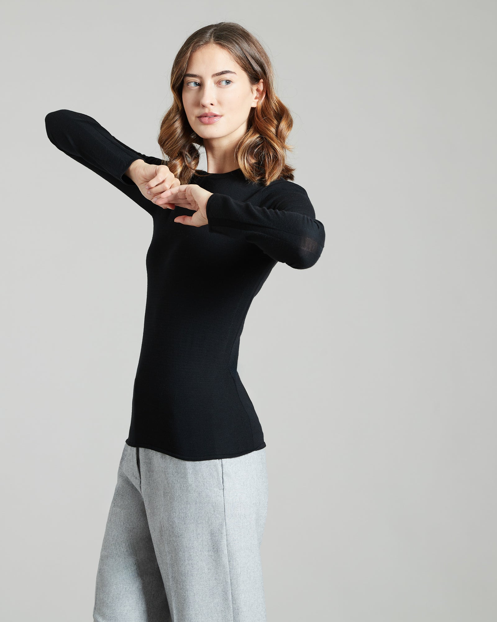 Black Kid Wool 12.8 crew-neck sweater 2